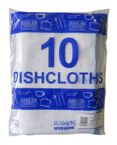 Premiere White Dishcloth X10