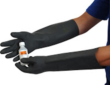 24"Size 10-5 Blk Gauntlet