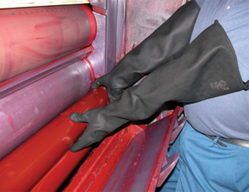 Large Black Rubber Gloves